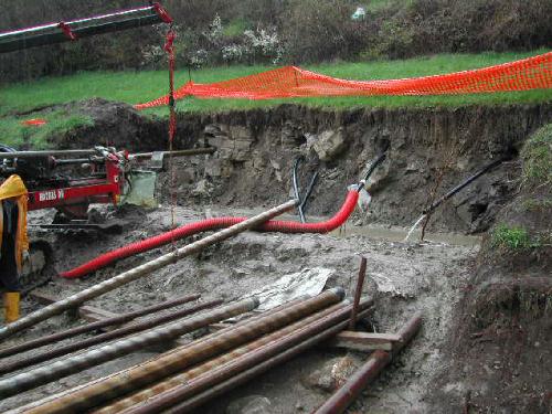 [Microtunnelling no dig]