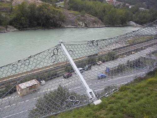 [Protezione paramassi debris flow]