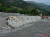 [Geotessile dietro scogliera]