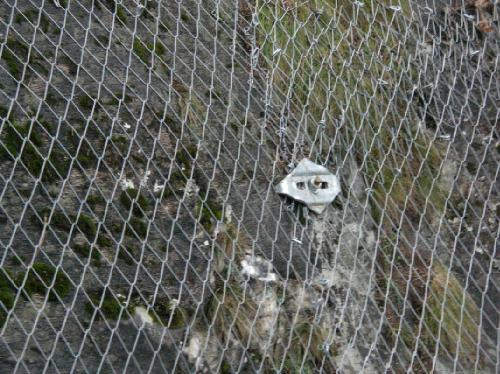 [Protezione con tecco rete in acciaio sostituisce i pannelli in fune]