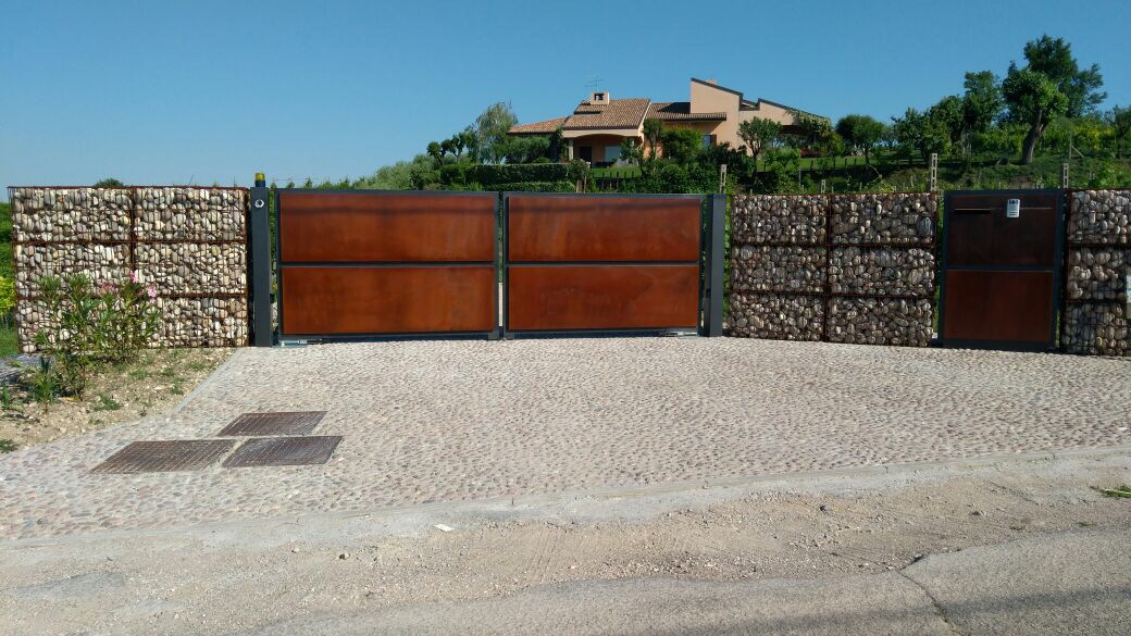 [Gabbione per recinzione in acciaio corten]