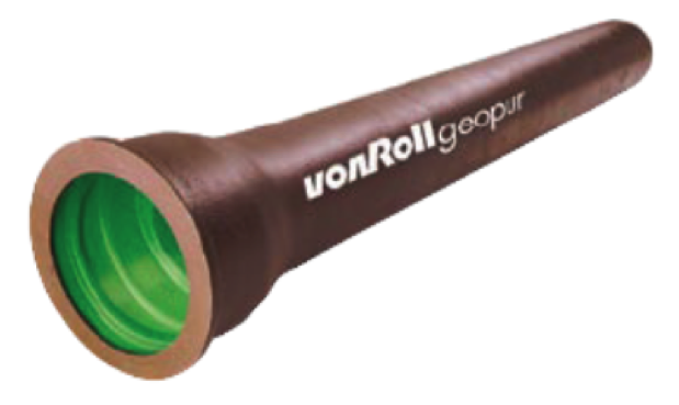 [vonroll tubo in ghisa rivestito di poliuretano per fognature e acquedotti]